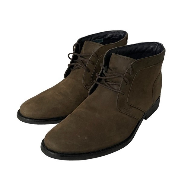 Cole Haan Chukka Brown Waterproof Suede Leather Ankle Boots Men’s EUC Sz 8 M main image 13